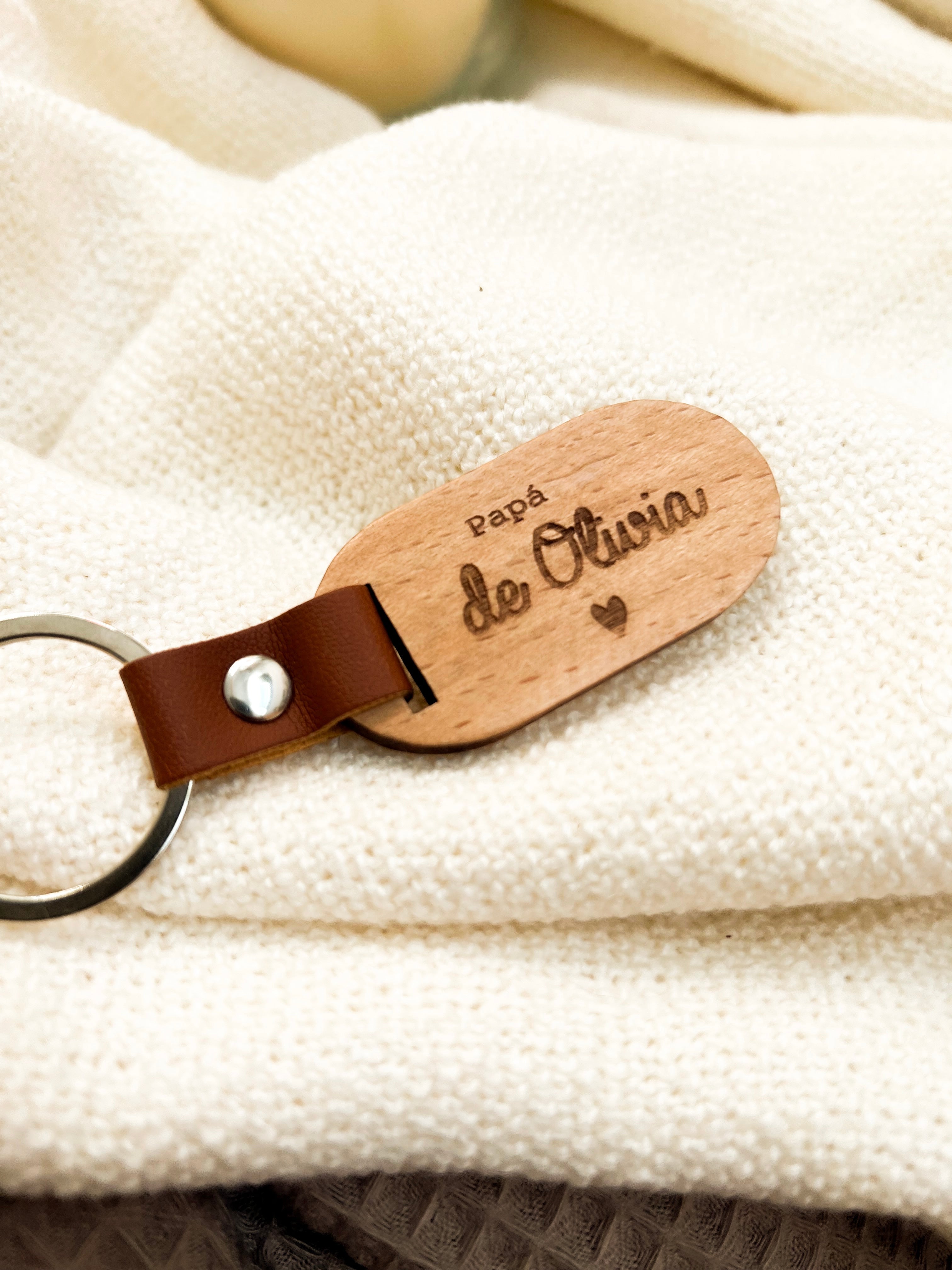 LLAVERO CUERO PARA PAPÁ