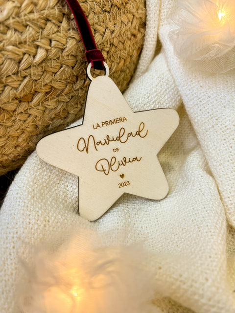 ADORNO ESTRELLA LA PRIMERA NAVIDAD
