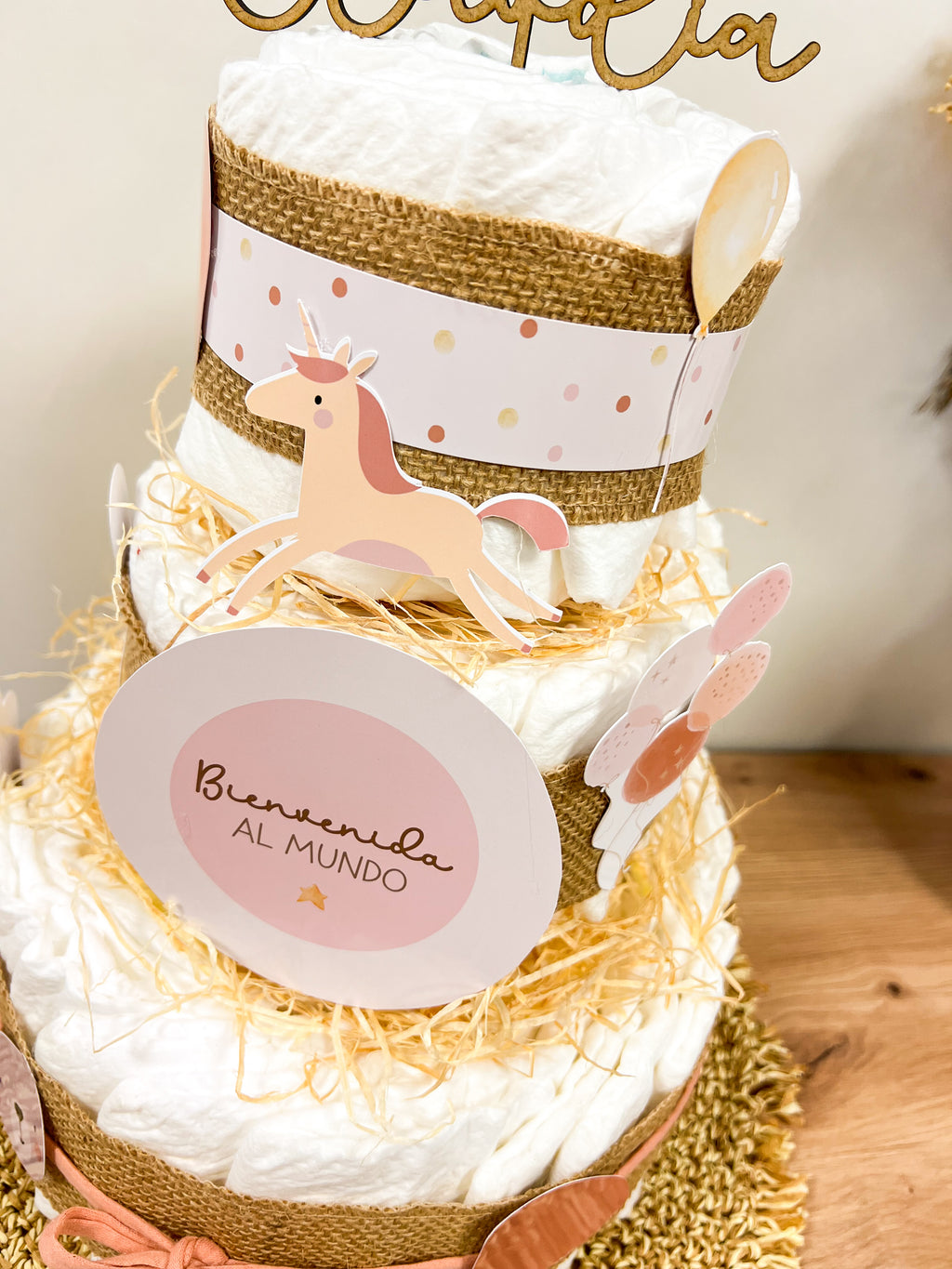 TARTA PAÑALES GRANDE BALLOON