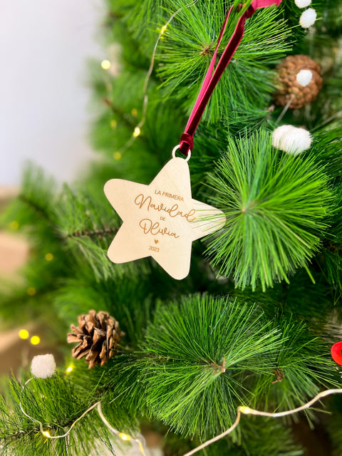 ADORNO ESTRELLA LA PRIMERA NAVIDAD