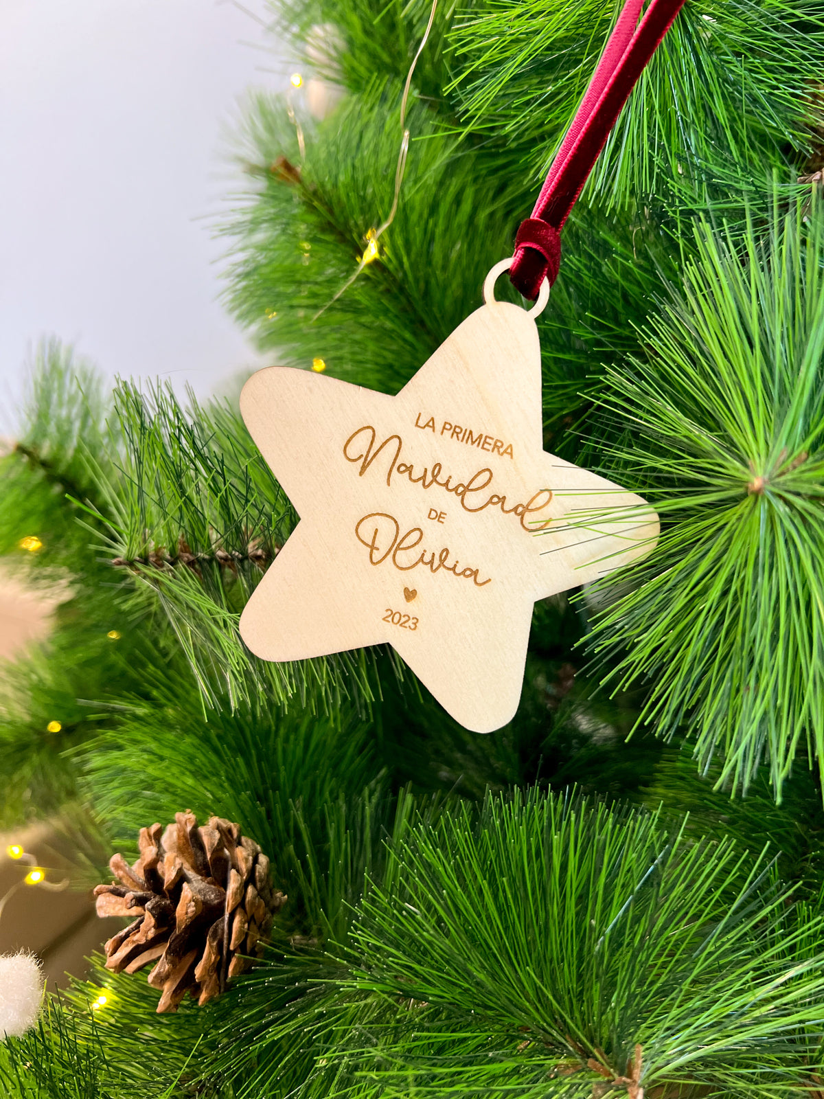 ADORNO ESTRELLA LA PRIMERA NAVIDAD