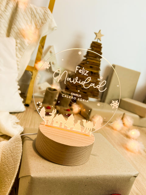 LÁMPARA NAVIDAD PERSONALIZADA