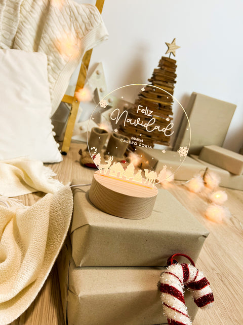 LÁMPARA NAVIDAD PERSONALIZADA