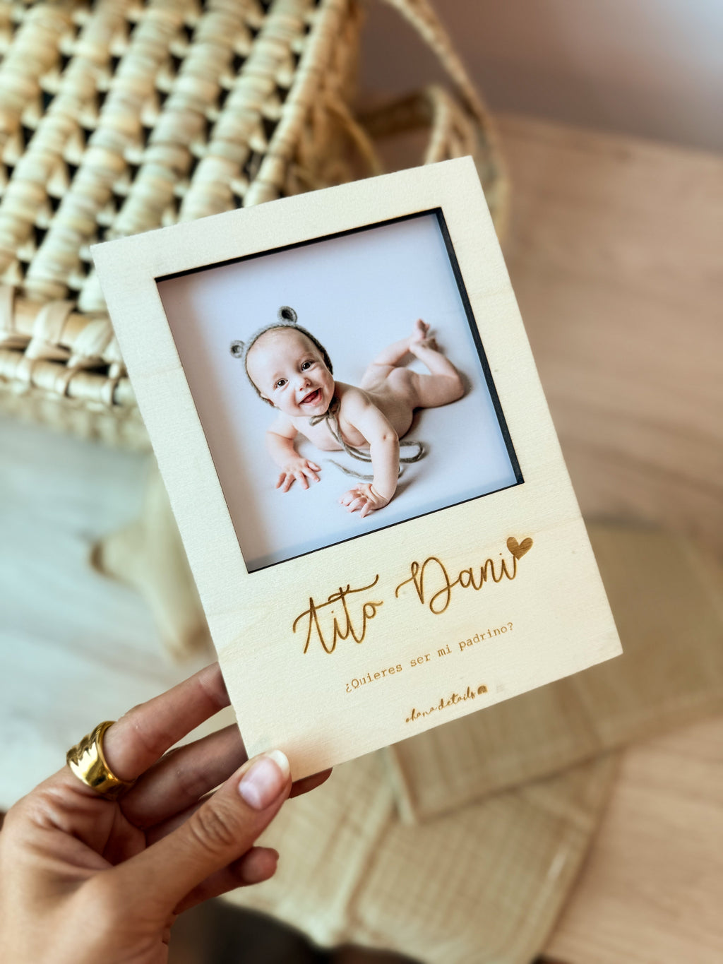 MARCO FOTOS PADRINO/MADRINA - Ohana Details