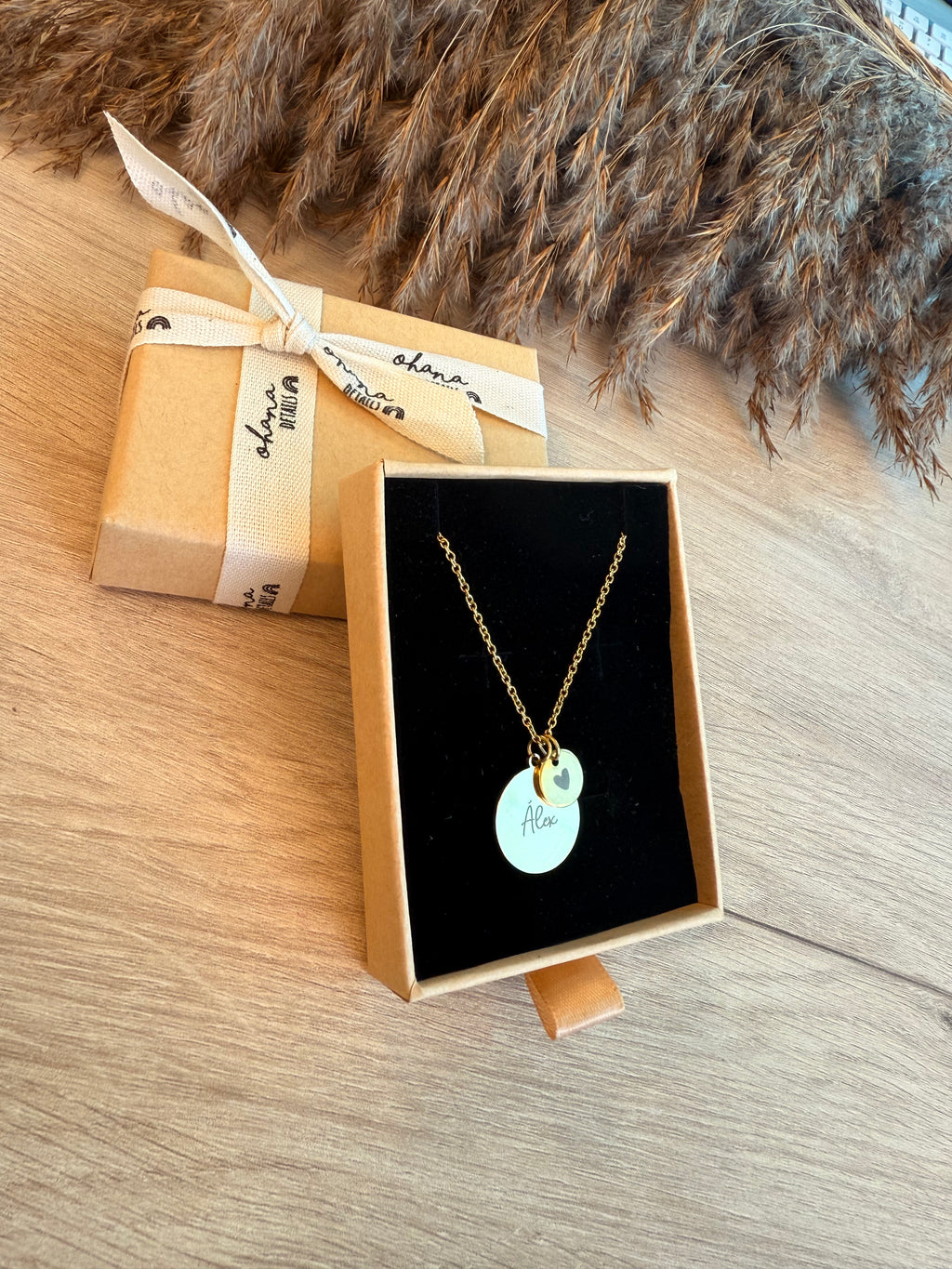 COLLAR PERSONALIZADO ACERO INOXIDABLE - Ohana Details