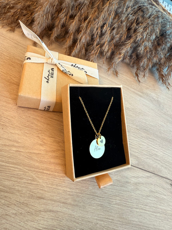 COLLAR PERSONALIZADO ACERO INOXIDABLE - Ohana Details