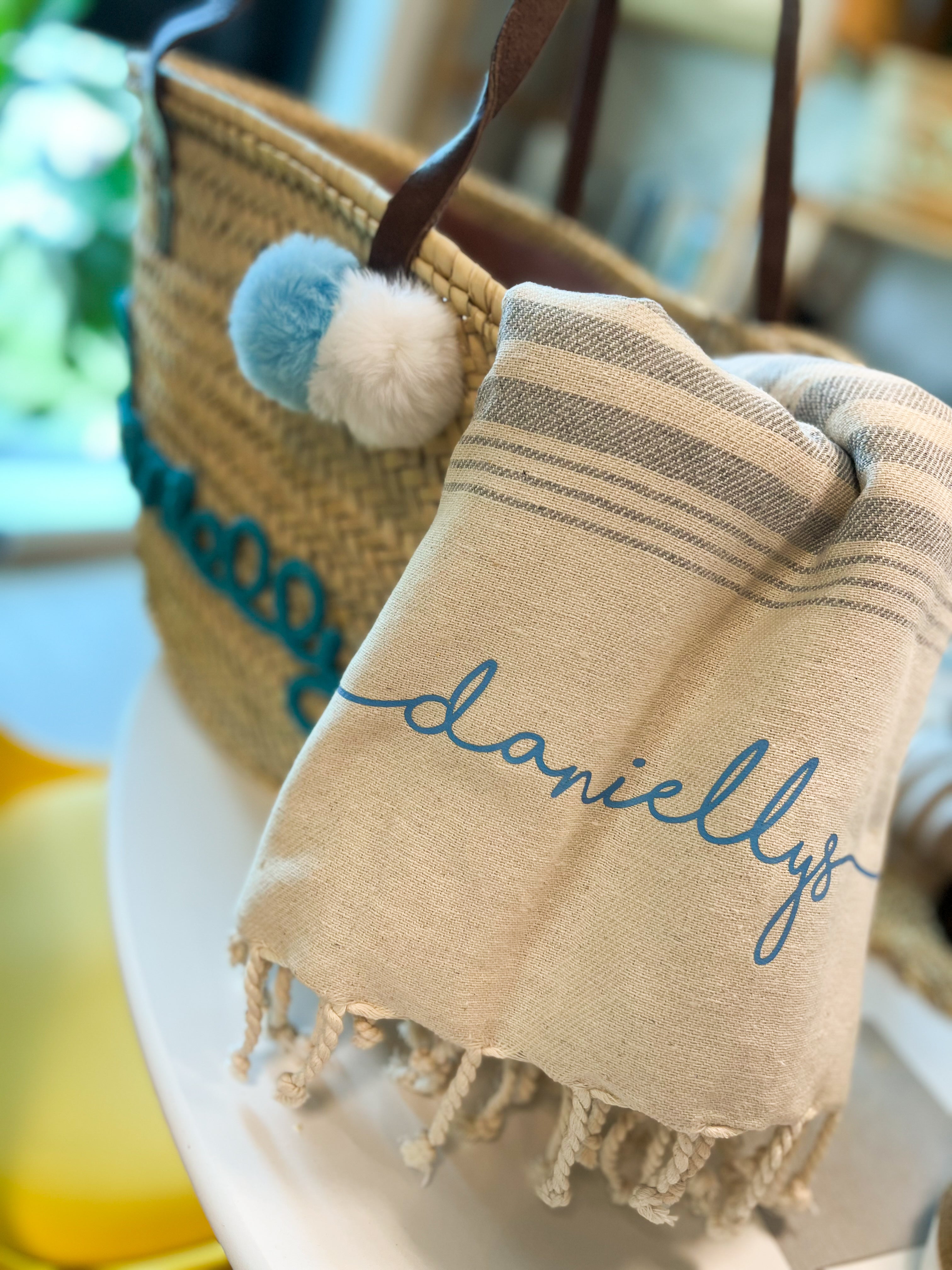 Toallas Personalizadas Bolso Y Toalla De Playa A Juego Bolsos De