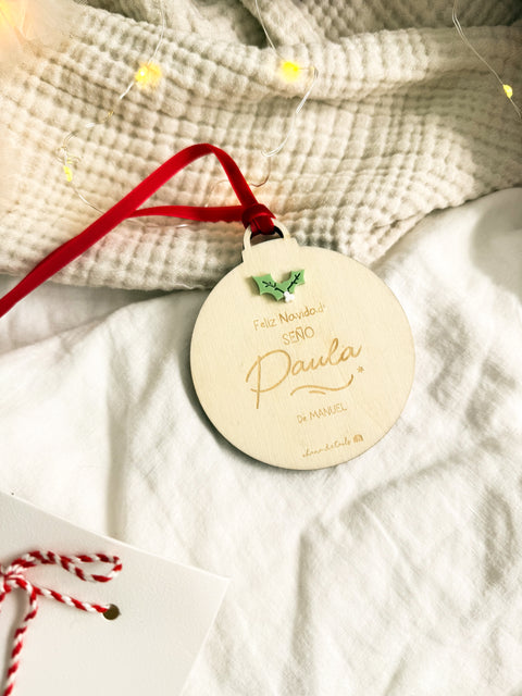 BOLA NAVIDAD SEÑO/PROFE - Ohana Details
