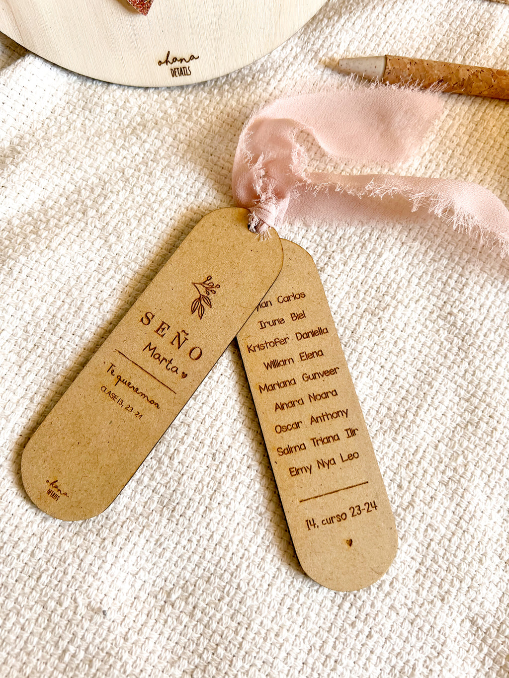 MARCA PÁGINAS PROFE - Ohana Details