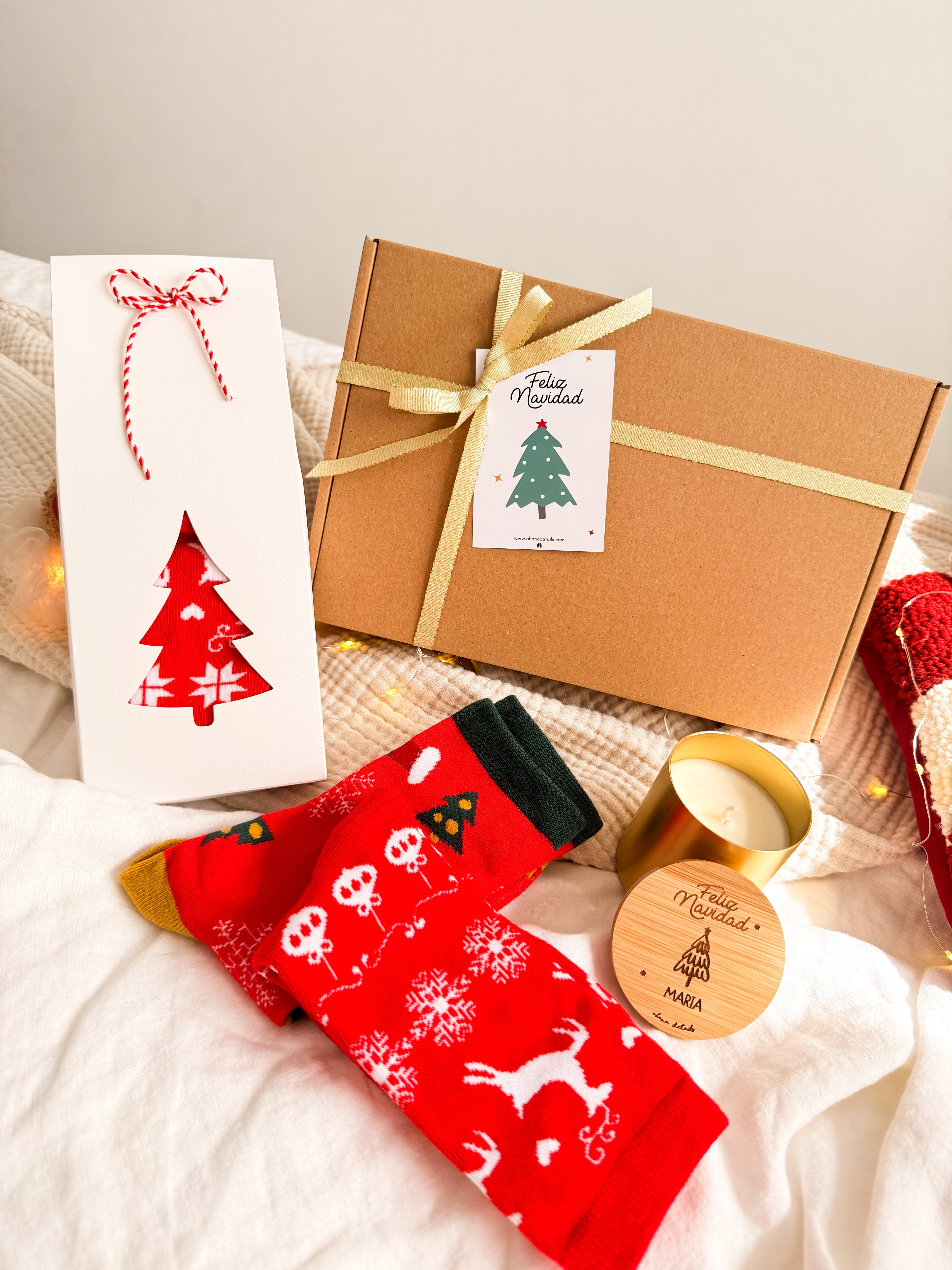 PACK NAVIDAD VELA + CALCETINES - Ohana Details