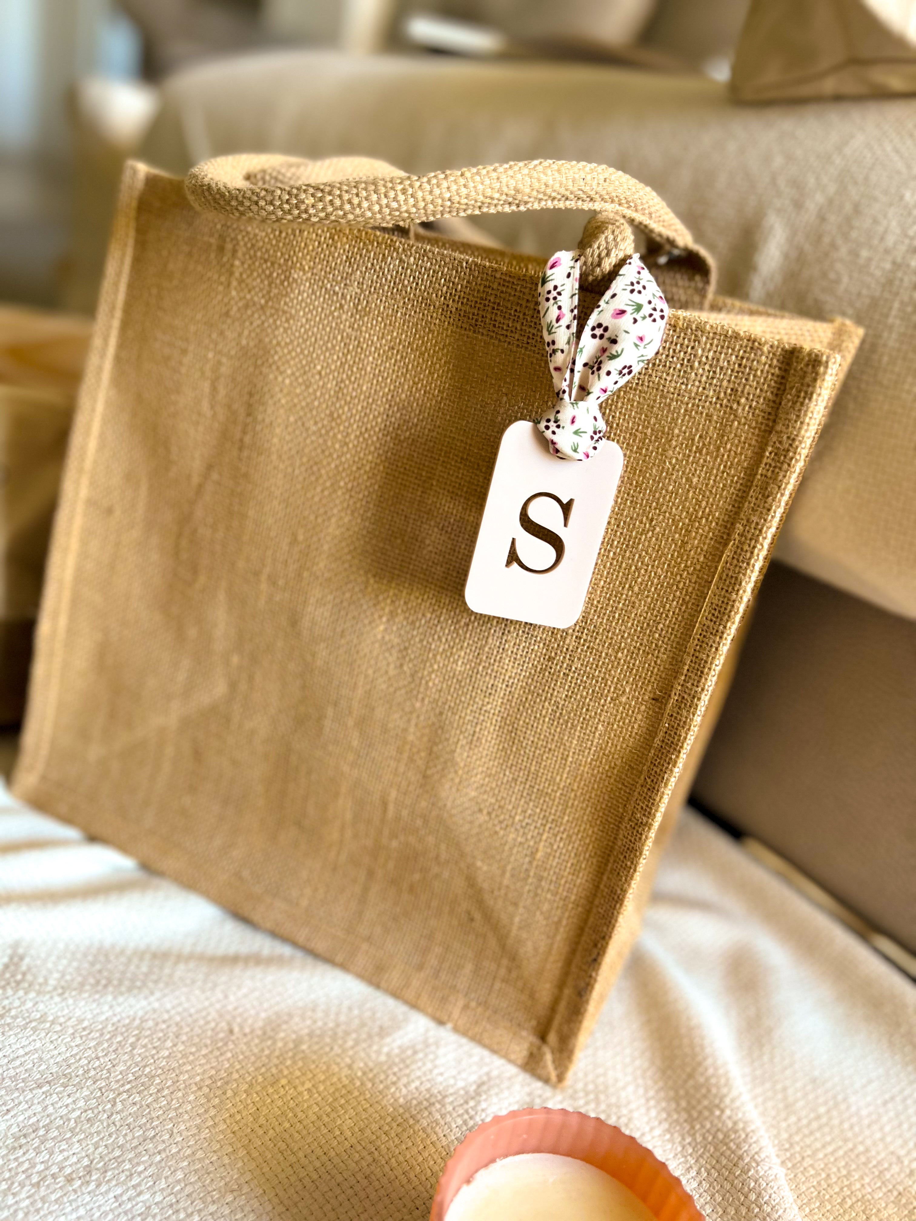 BOLSA DE YUTE FLOWER