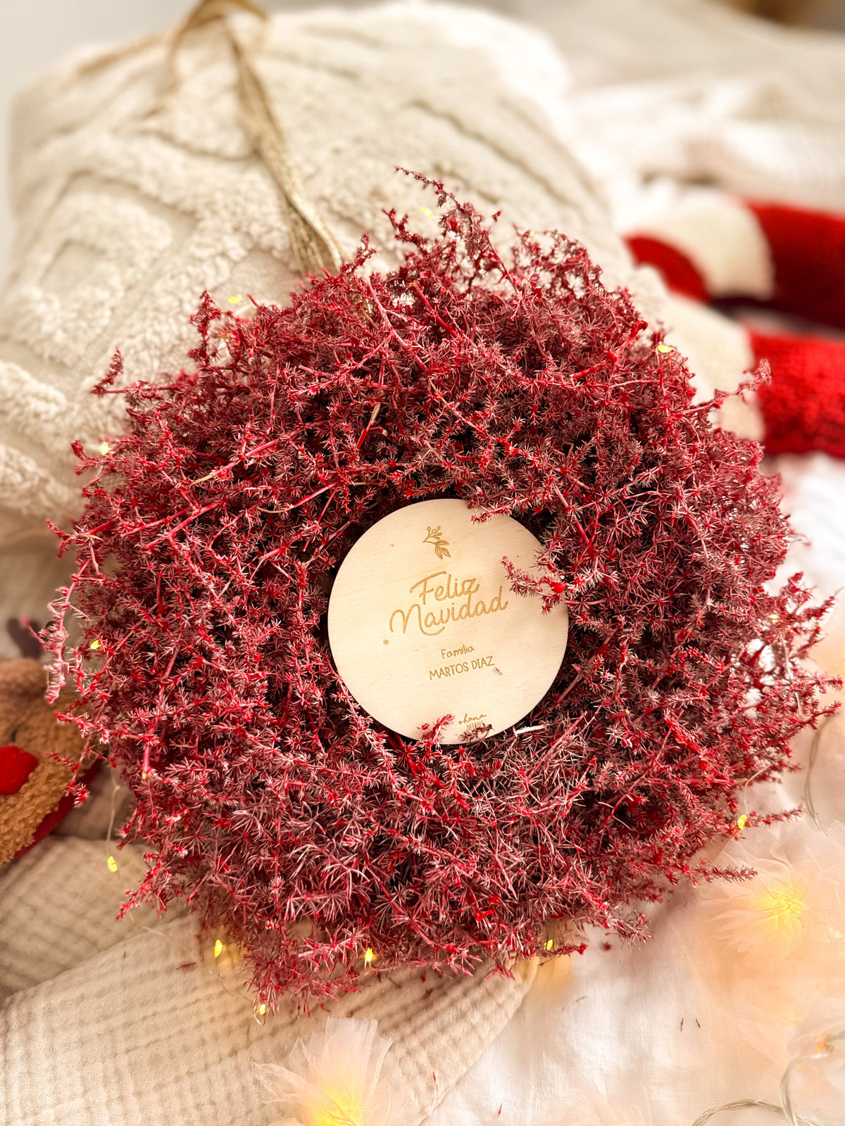 CORONA NAVIDAD FLORES PRESERVADAS - Ohana Details