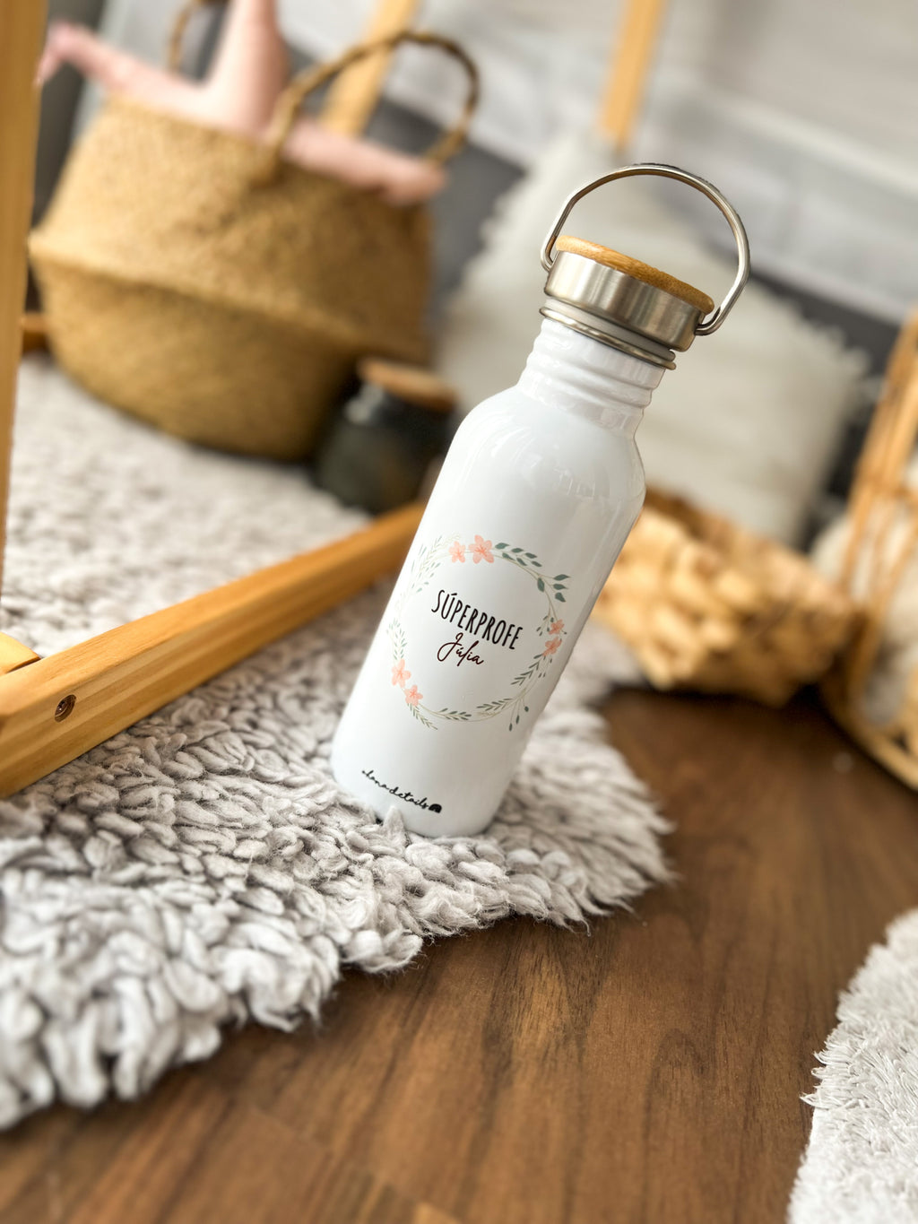 BOTELLA PROFE FLOWER