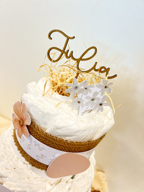 TARTA PAÑALES GRANDE BOHO