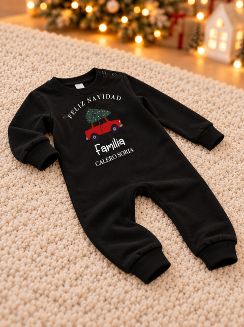 Pelele Mi primera Navidad coche - Ohana Details