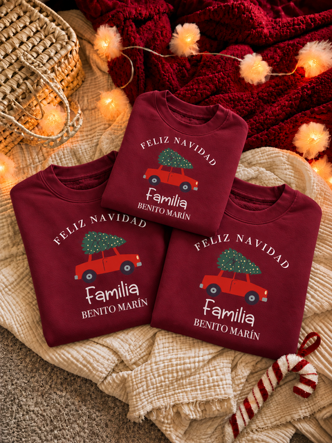 Sudadera Navidad Coche