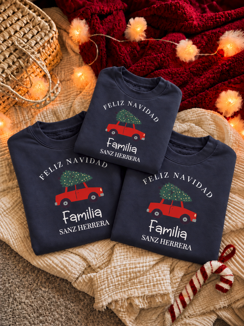 Sudadera Navidad Coche