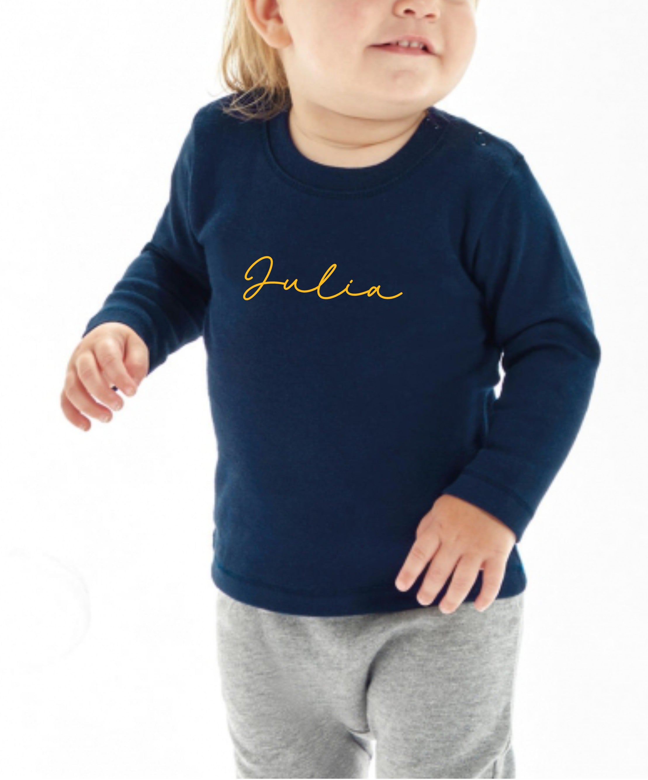 CAMISETA GORDITA BEBÉ M/L NOMBRE ALARGADO