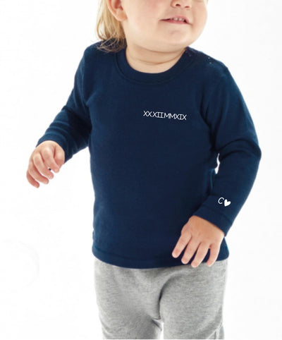 CAMISETA GORDITA BEBÉ M/L FECHA