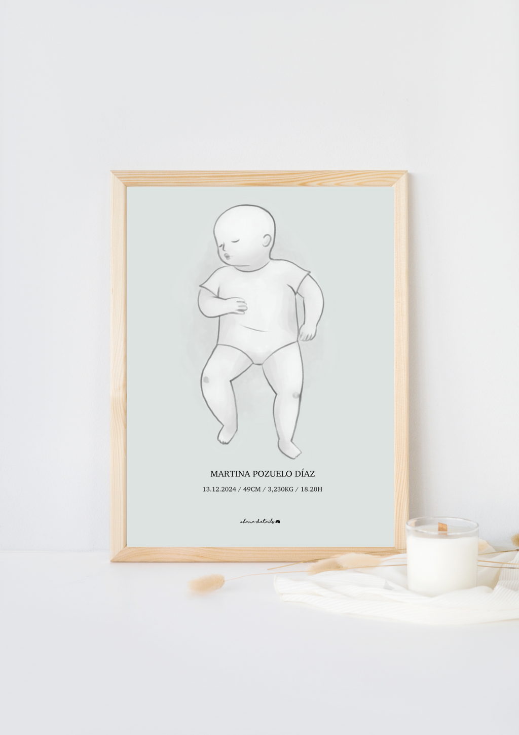 LÁMINA NATALICIA RECIÉN NACIDO