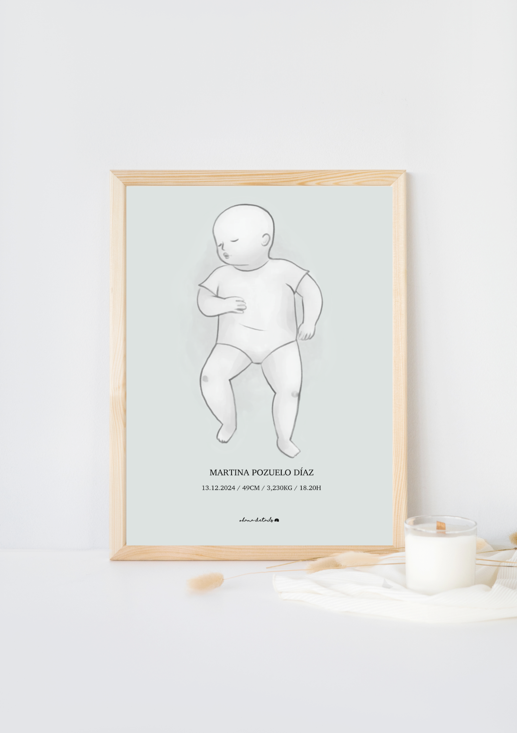 LÁMINA NATALICIA RECIÉN NACIDO