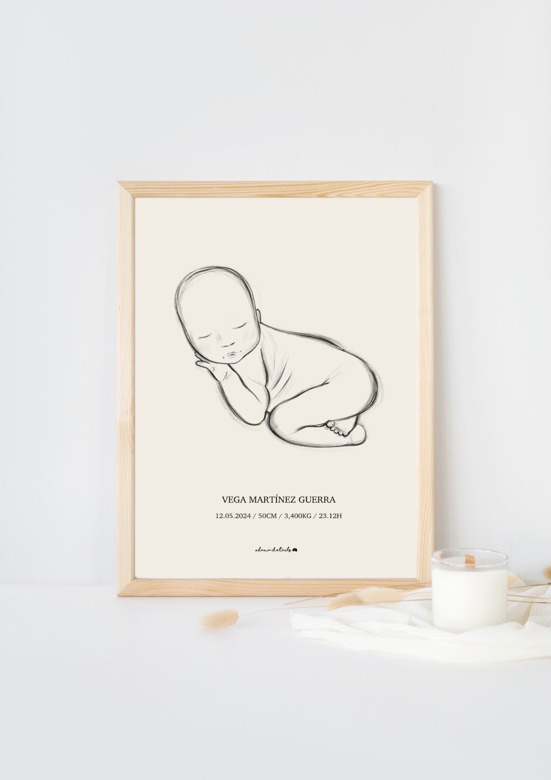 LÁMINA NATALICIA RECIÉN NACIDO