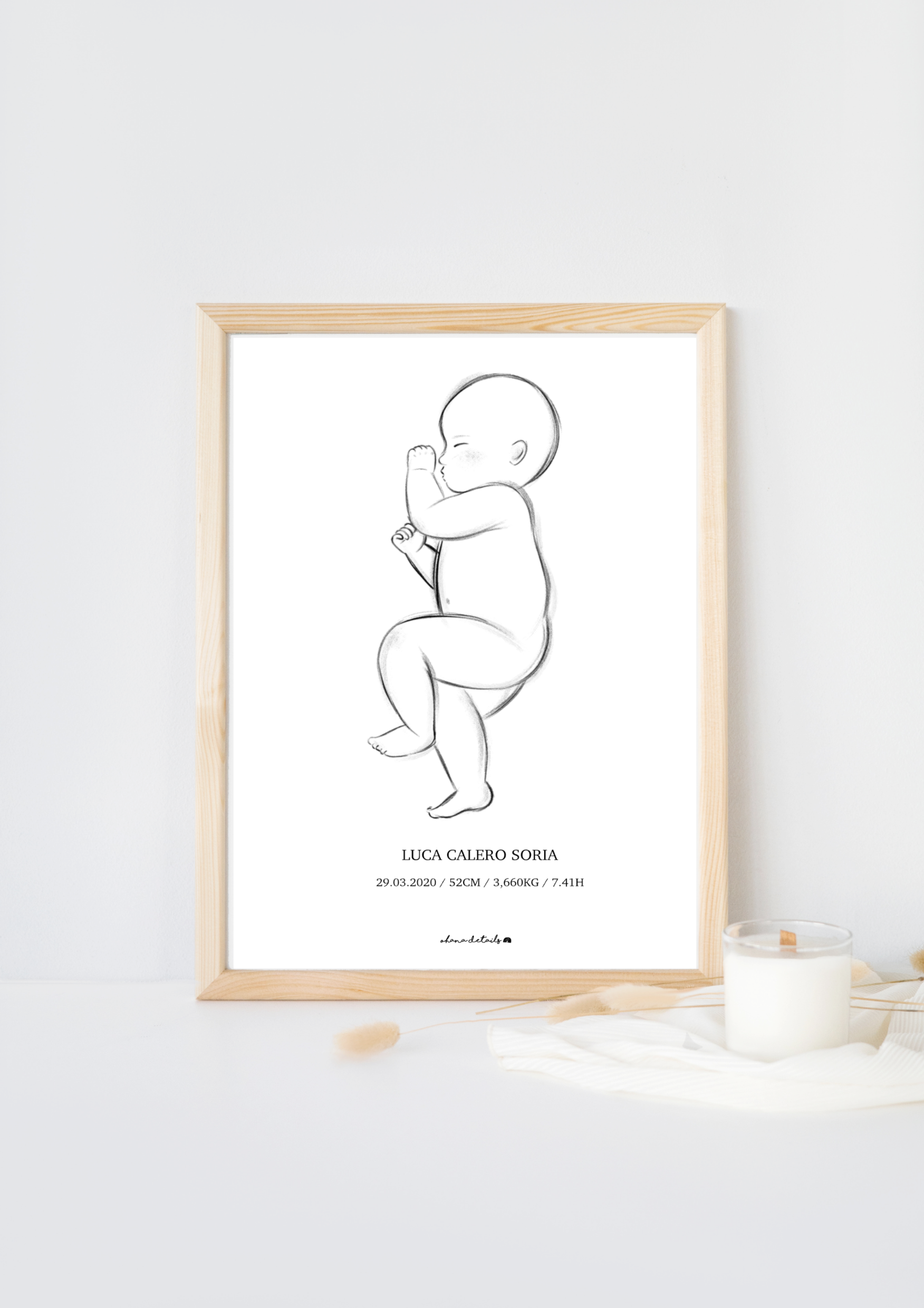 LÁMINA NATALICIA RECIÉN NACIDO