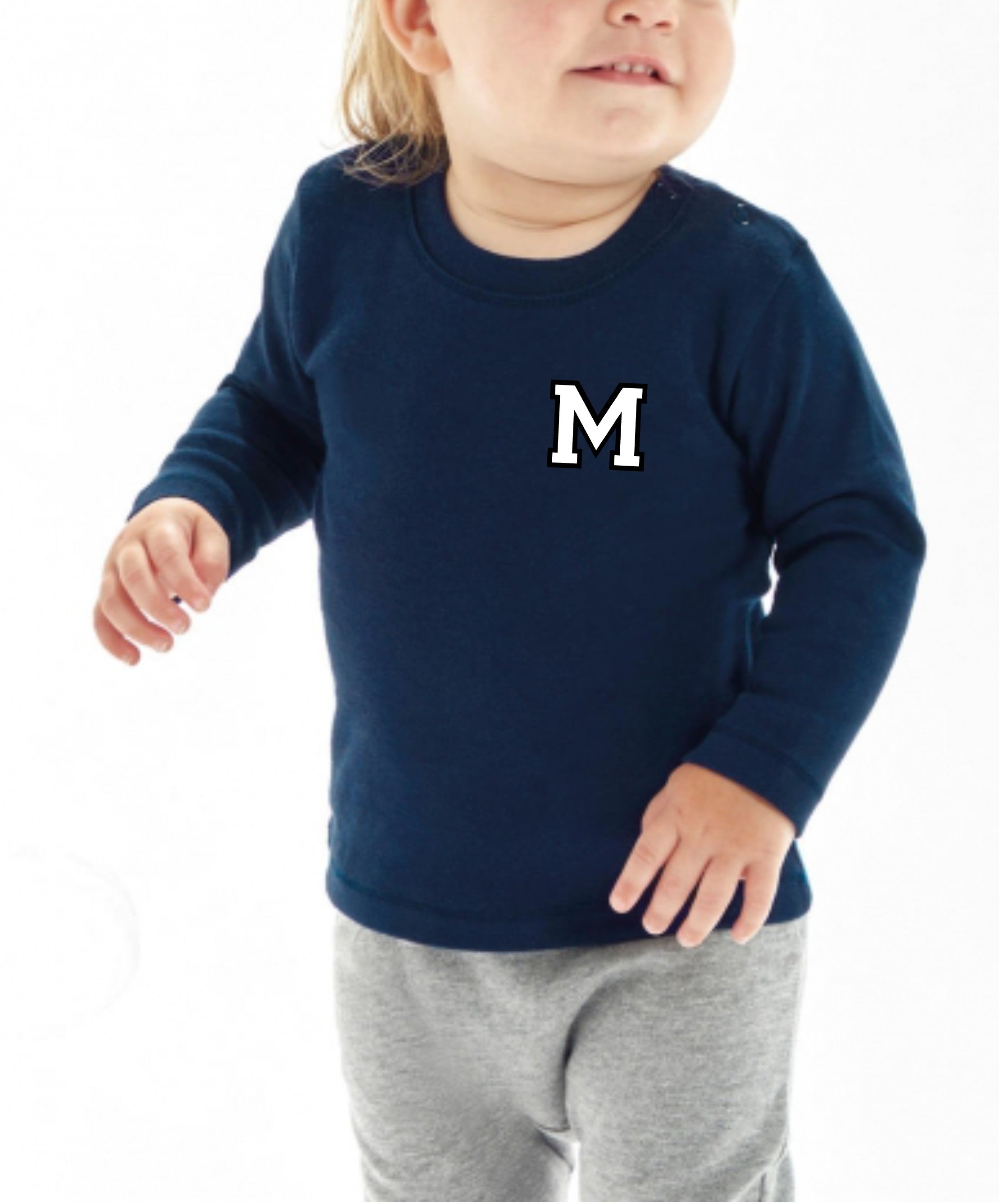 CAMISETA GORDITA BEBÉ M/L INICIAL BASIC