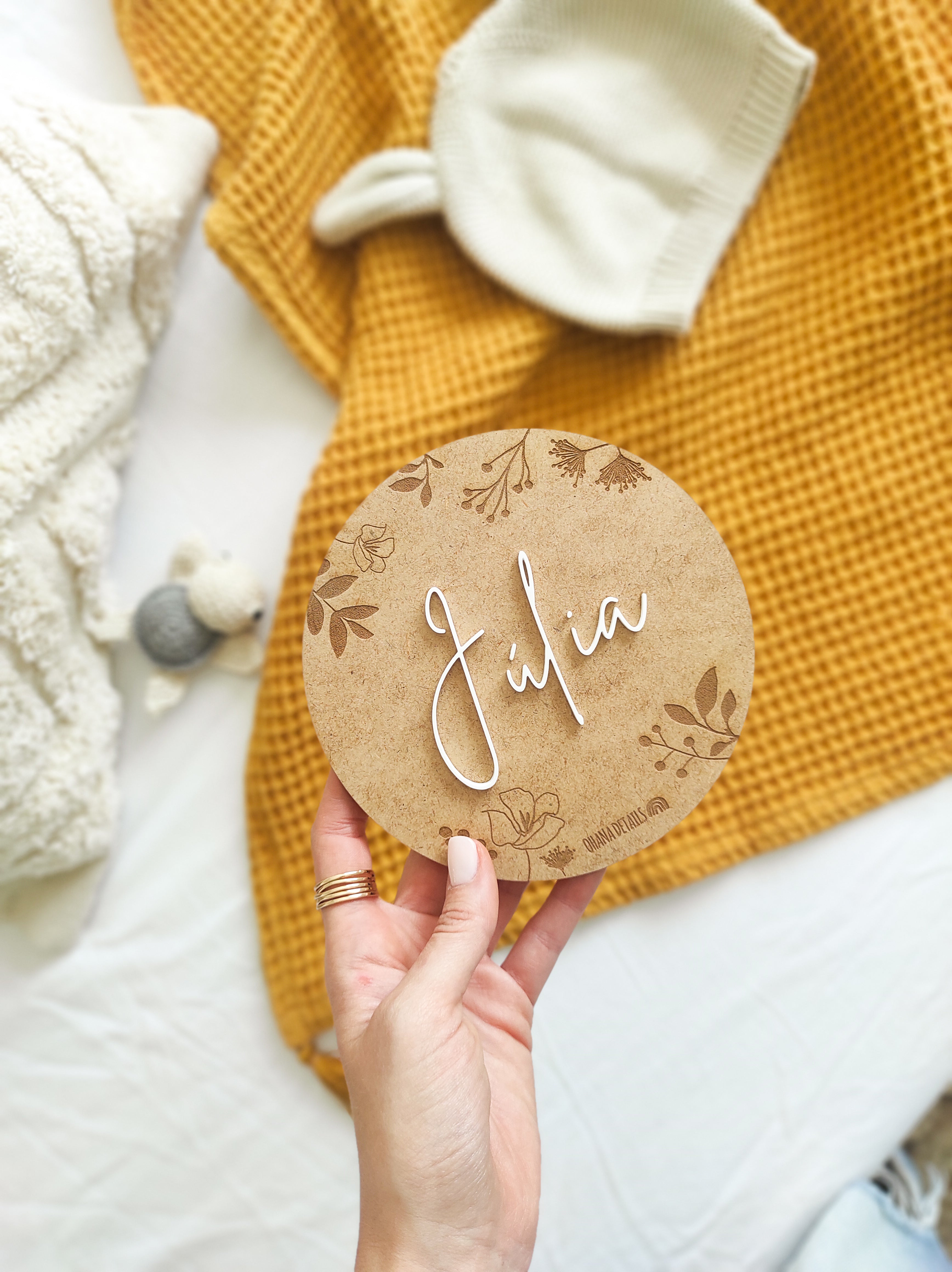 PLACA NOMBRE RELIEVE