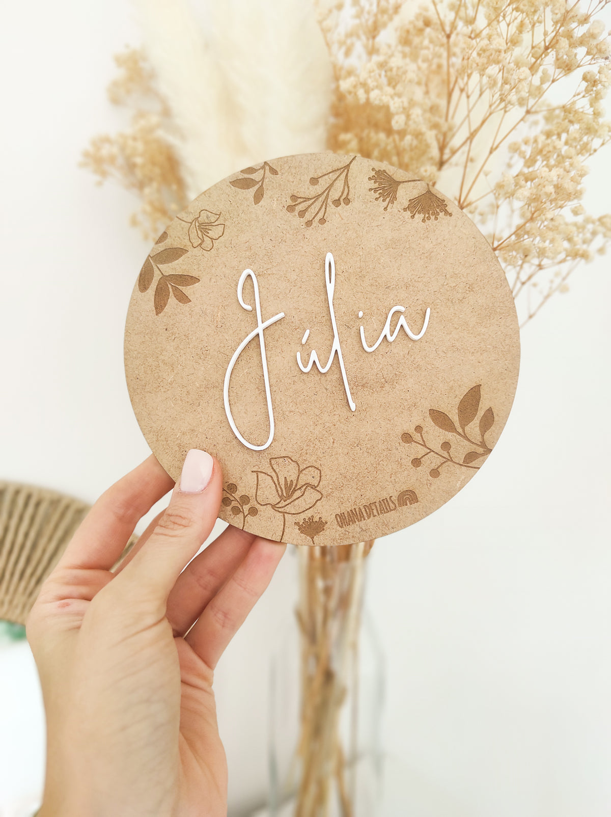 PLACA NOMBRE RELIEVE