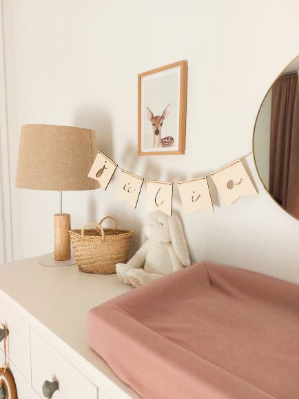 GUIRNALDA PERSONALIZADA MADERA