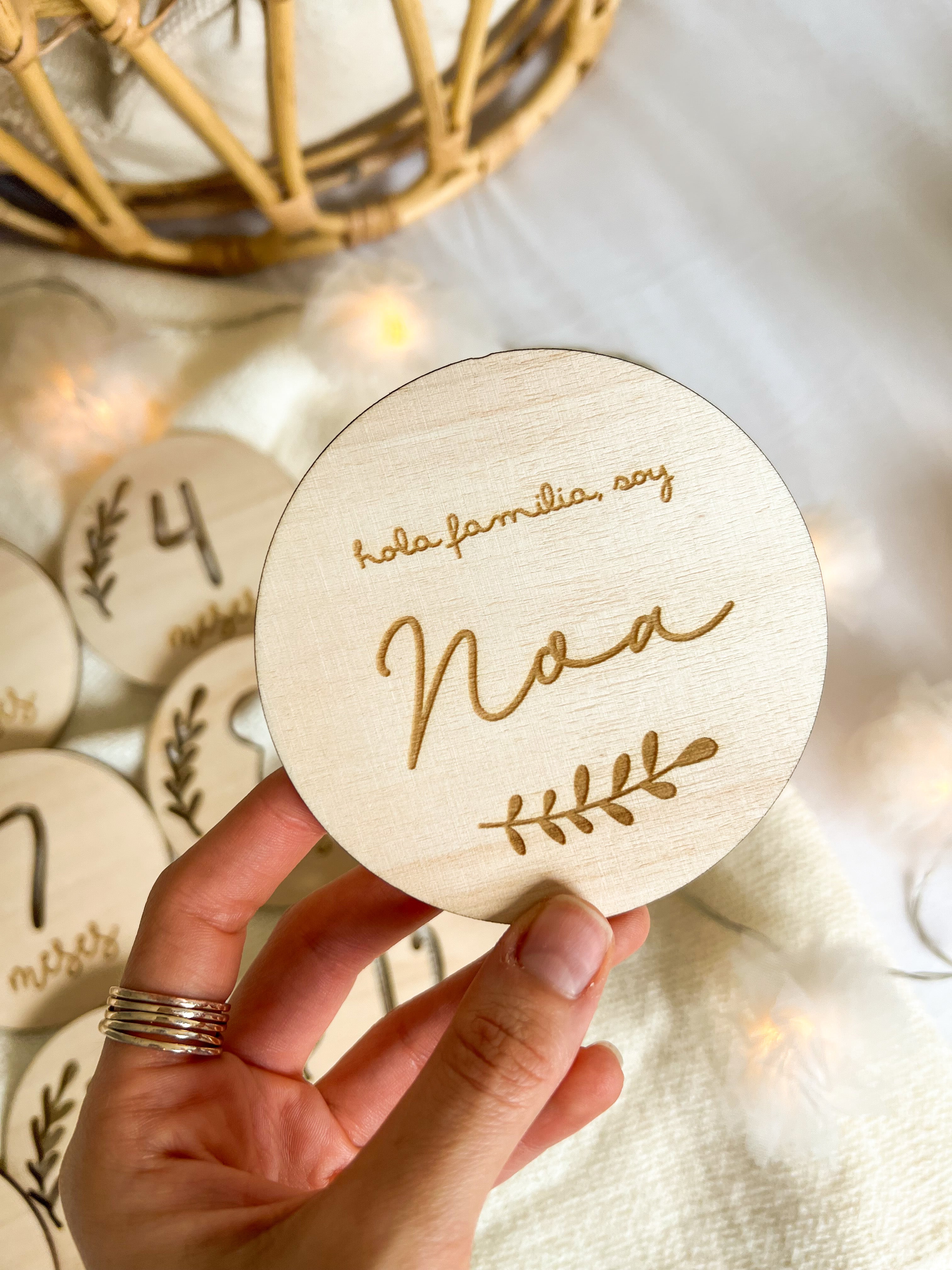 PLACAS CUMPLE MES LETRAS