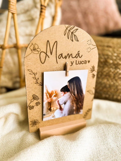 PLACA FLORAL MAMÁ