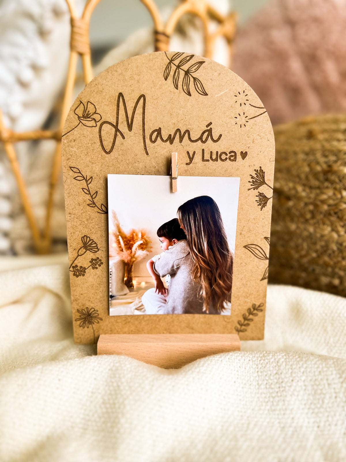 PLACA FLORAL MAMÁ