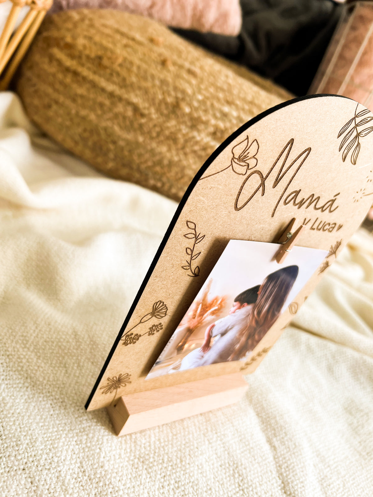 PLACA FLORAL MAMÁ