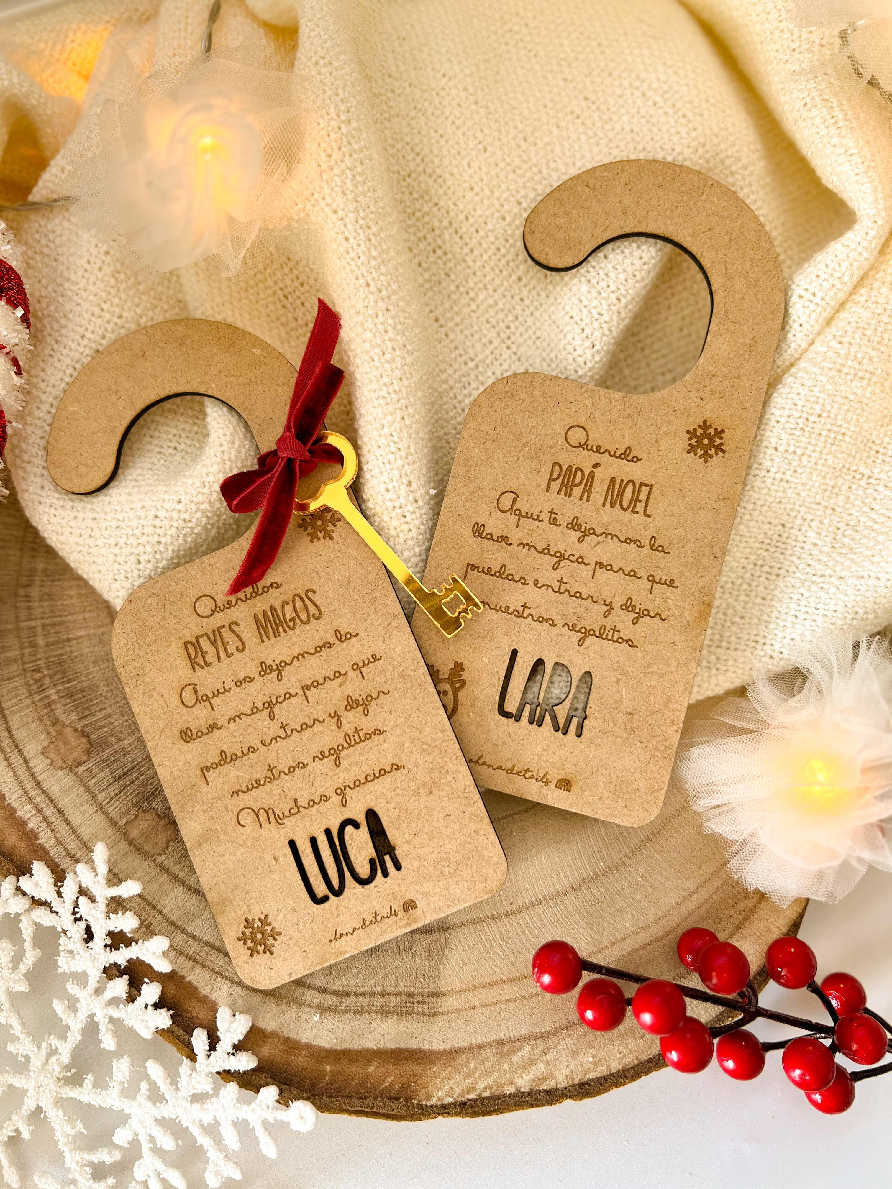 COLGADOR PAPÁ NOEL + LLAVE MÁGICA