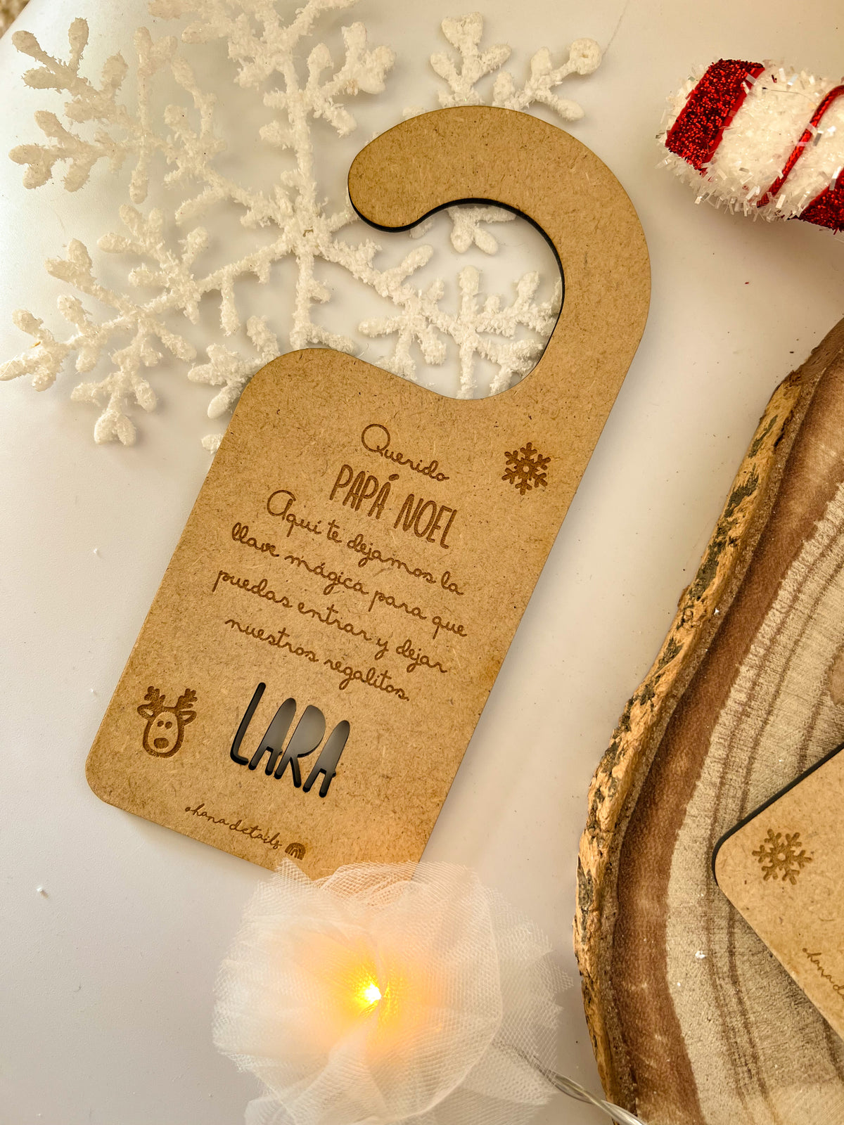 COLGADOR PAPÁ NOEL + LLAVE MÁGICA
