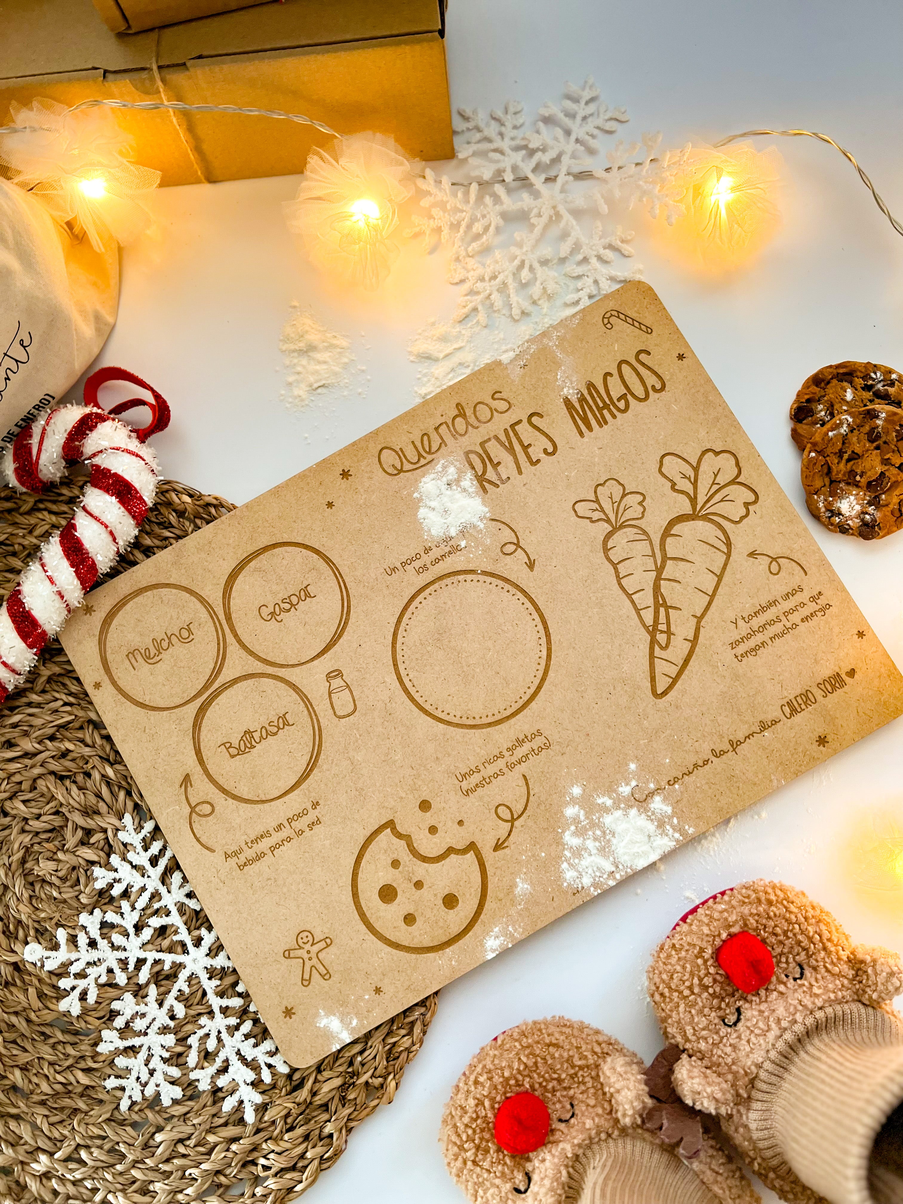 BANDEJA REYES MAGOS PERSONALIZADA