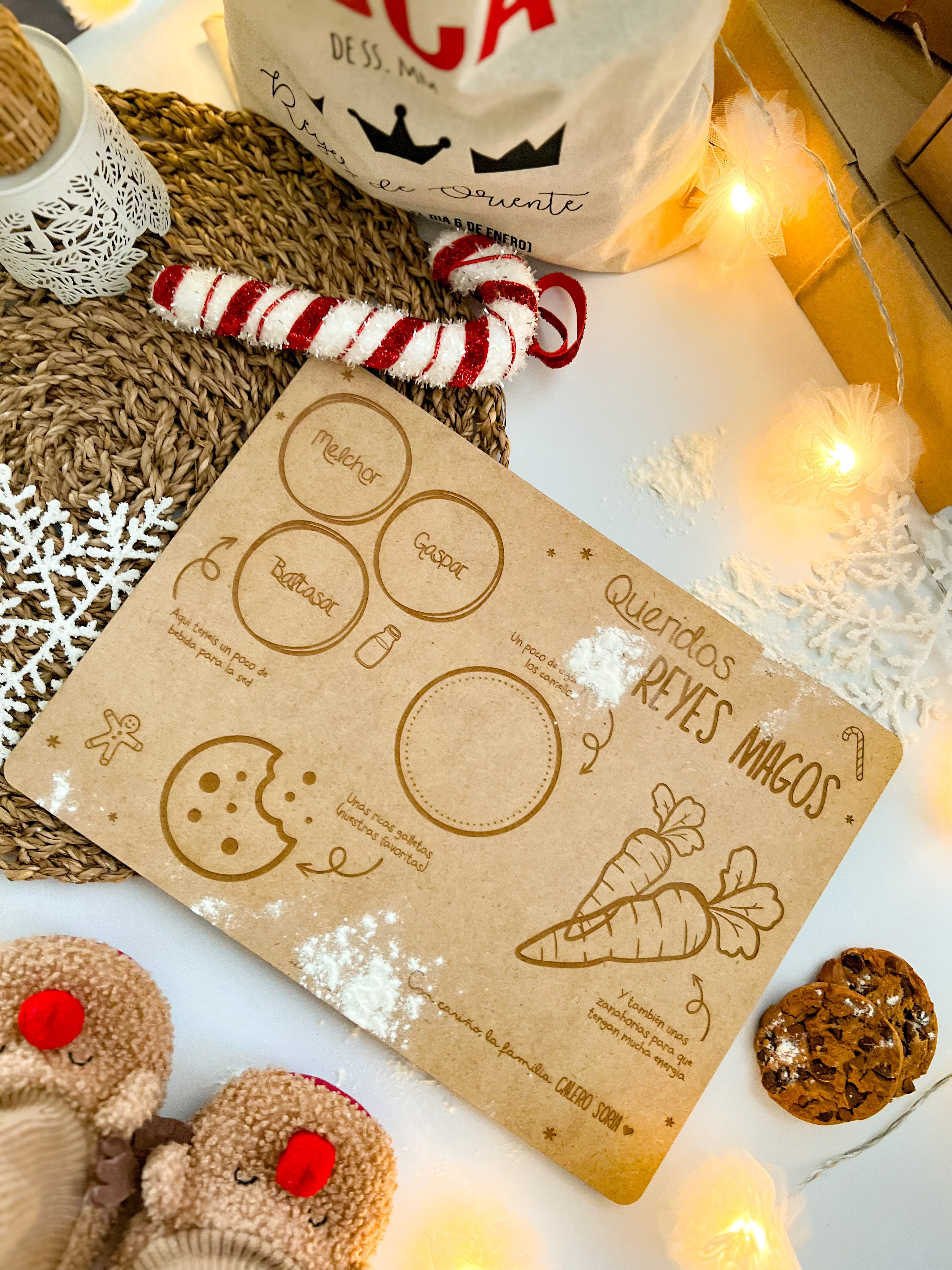 BANDEJA REYES MAGOS PERSONALIZADA